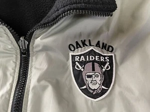 Las Vegas Raider Jacke Fleece Vintage PRO PLAYER Reversible NFL Classics Gr. L - Bild 1 von 18