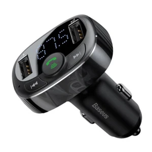 Baseus Handsfree FM Transmitter Wireless Bluetooth Kit MP3 Adapter Car Charger - Picture 1 of 12