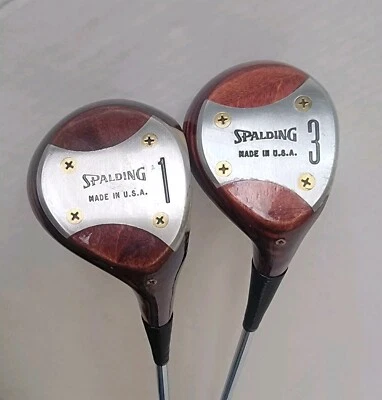 VINTAGE SPALDING MATCH PLAY WOOD HEAD 1,3 Wood, Steel Regular, Made in USA - Image 1 of 4
