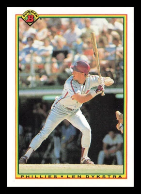 Len Dykstra #152 1990 Bowman Philadelphia Phillies - Image 1 of 2