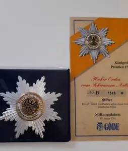 Göde | Hoher Orden vom Schwarzen Adler | Preußen 1701 | inkl. Zertifikat - Bild 1 von 3