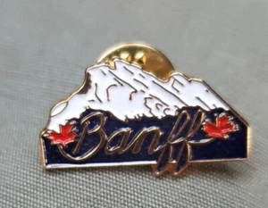 De Colección Pin Esquí Alberta Banff Snowboard Esquí Sombrero Chaleco Solapa Raro Canadá Alpino - Imagen 1 de 3