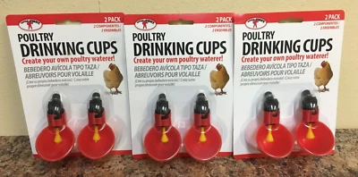 Little Giant CUP2 Poultry Drinking Cups 3 Packs Of 2 - Image 1 of 2