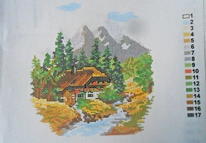 Ancla "Escena alpina" lona impresa solamente - Imagen 1 de 1