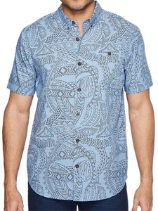 O'Neill Mens Button Down Shirt Sport (Small, Blue) $60 - Picture 1 of 2