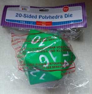 Learning Advantage 20 Sided Die, 14 Cm, Jumbo Foam rubber, Polyhedral Die - Picture 1 of 5