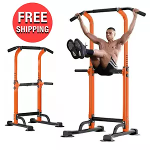Push Up Multifunción Naranja Pull Up Barra Power Dip Station Pull-up Ejercicio en Casa - Imagen 1 de 12