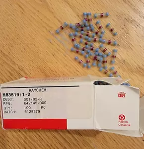 ( 10 ) S01-02-R Raychem SolderSleeve Shield Terminator M83519 / 1-2 - Picture 1 of 3