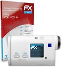 atFoliX 3x Folia ochronna ekranu do Sony FDR-X1000 4K Ochrona ekranu przezroczysta
