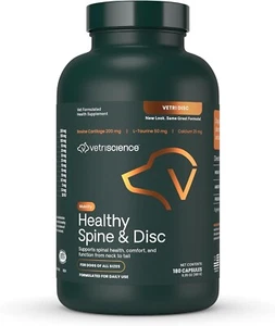 VetriScience Vetri Disc Joint Supplement for Dogs - Spine Support 180 Capsules - Picture 1 of 6