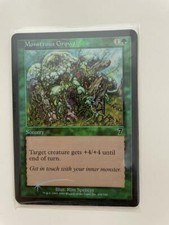 MTG FOIL 7TH EDITION MONSTROUS GROWTH NM MAGIC THE GATHERING GREEN COMMON