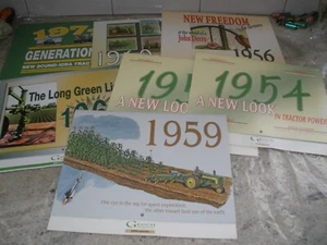 LOT OF 7 JOHN DEERE GREEN MAGAZINE REPRO CALENDARS UNUSED 2010-2020 JOHN DEERE - Picture 1 of 8