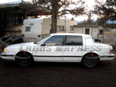 Para: Dodge Dynasty 1988-1993 guardabarros de acero inoxidable embellecedor de rueda 4 piezas 2" corto Foto 1 de 3