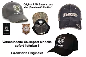 Gorra base original Dodge RAM, 3 modelos, ¡SIN malla barata!! Tapa licencia - Imagen 1 de 18