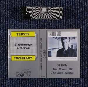 STING The Dream Of The Blue Turtles BOOKLET with lyrics,translations Krakow 1993 - Zdjęcie 1 z 3