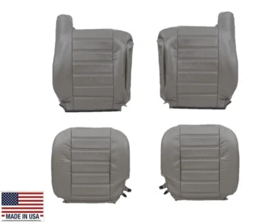 Gray Synthetic Leather Seat Cover For 2003 2004 2005 2006 2007 Hummer H2 SUV SUT - Image 1 of 4