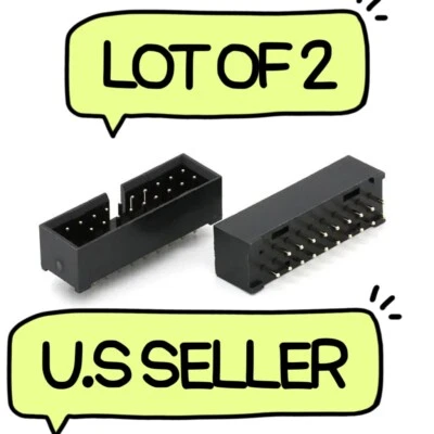 LOT OF x2 19-pins USB 3.0 Male Header PCB Connector Replacement For Motherboards - Image 1 of 4