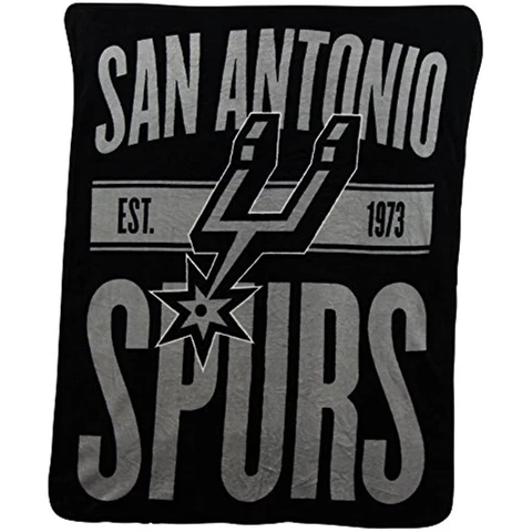NBA"Clear Out" Super Soft Plush Throw Blanket (San Antonio Spurs) Cover