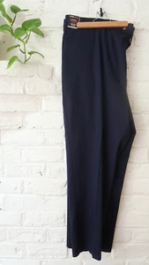 Roundtree Yorke Travel Smart Luxury Gabardine 54X32 Big Man Navy Blue Flat Front - Picture 1 of 7