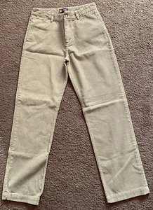 Boys Chaps Khaki Tan Corduroy Straight Leg Pants Sz 18 - Picture 1 of 2