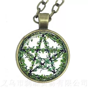 Bewitching Moon Witches Burn Pentagram Wizard Pendant Necklace Free Gift Bag - Picture 1 of 55