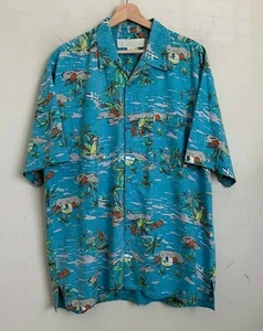 U.S. Expedition Hemd Blau Multi Print Kurzarm Knöpfe Tasche Größe XL - Bild 1 von 7