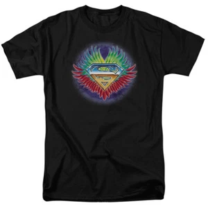 Don't Stop Believing Superman Logo T Shirt Licensed Comic Book Movie Tee Black - Picture 1 of 2