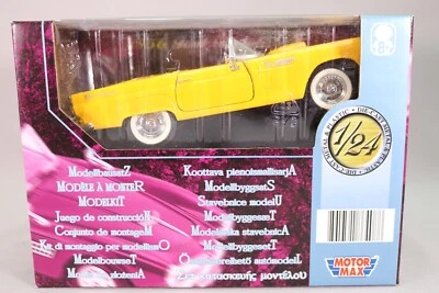 LG436 MOTOR MAX 1/24 1:24 Voiture Ford Thunderbird 1956 jaune - Photo 1/4