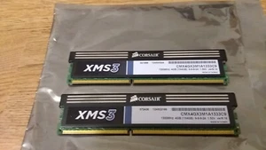 Corsair RAM 2 Sticks of 4GB XMS3 Computer Desktop 1333 MHz Used Working - Picture 1 of 1