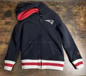 New England Patriots Hoodie Zip Sweatshirt Girls Size 6/6X NFL Team Apparel - Picture 1 of 5