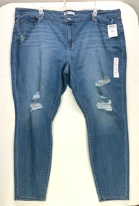 Levi Strauss Signature Damen Gr. 28 Mid Rise Distressed 5-Pocket Skinny Jeans - Bild 1 von 12