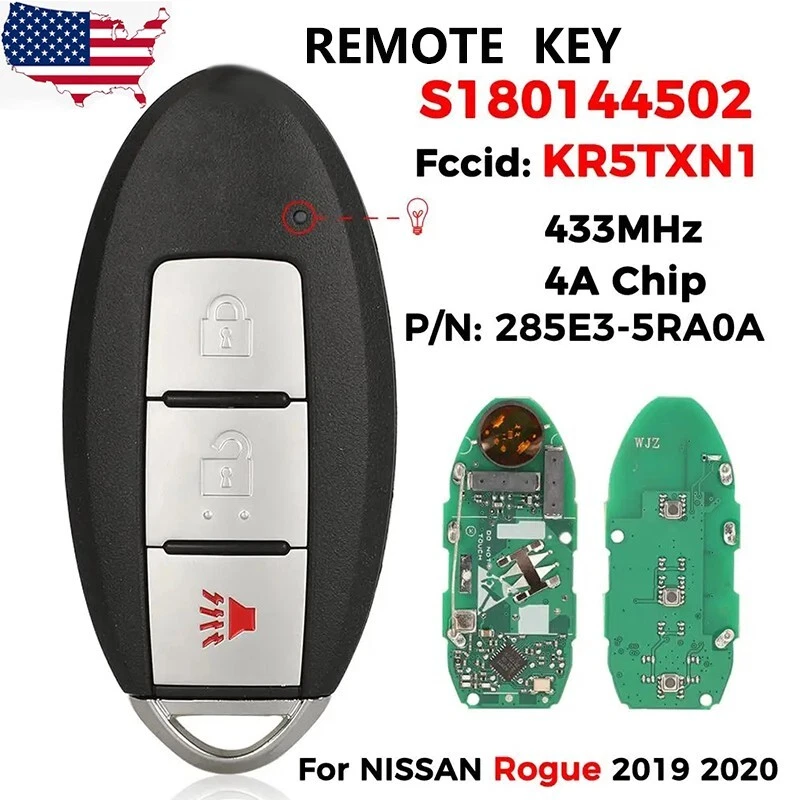 S180144502 for Nissan Kicks 2018 Rogue Sport 2019 2020 Smart Remote Key Fob Foto 1 de 1