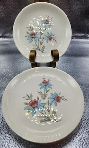 STEUBENVILLE POTTERY CO (USA) "FAIRLANE" Pattern SALAD/DESSERT PLATES (Set of 5) - Picture 1 of 24