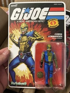 Gi Joe 2025 Cardado Sin usar, en caja Super7 Once A Man Cobra Commander en mano sin perforar Nuevo - Imagen 1 de 12