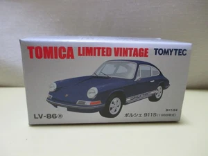 TOMY TEC Tomica Limited Vintage LV-86e 1/64 Porsche 911S Blue 1968 - Picture 1 of 9