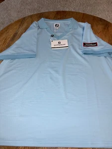 FootJoy FJ Women’s  XL Golf Leisure Polo Shirt  Blue Titleist Logo New Tags NWT - Picture 1 of 8