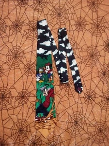 The Disney Store Tie Mickey Mouse Golfing Goofy Pluto Multicolored 100% Silk - Picture 1 of 2