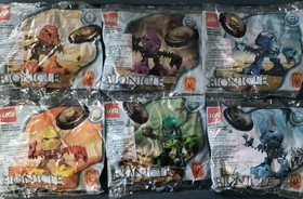 LEGO Bionicle McDonald's Matoran Tohunga All 6 Complete Set New Sealed Mctoran