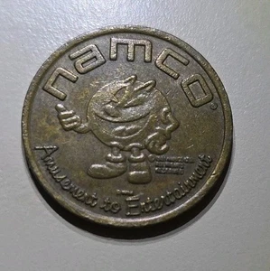 PACMAN 1991 NAMCO MONEDA DE LATÓN DIVERSIÓN Y ENTRETENIMIENTO - Imagen 1 de 2