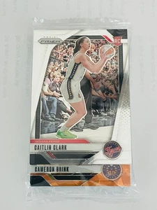 2024 Prizm WNBA CAITLIN CLARK RC on FRONT - BRINK ORANGE ICE Sealed Cello Pack - Picture 1 of 3