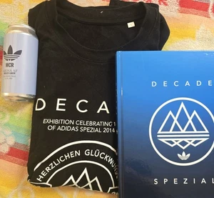 ADIDAS SPEZIAL Decade celebration pack black shirt UK L + book - Picture 1 of 8