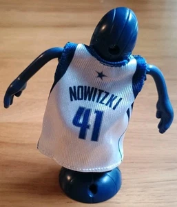 2005 McDonalds Dirk Nowitzki NBA Basketball Mini Jersey Blue Figure Happy Meal - Picture 1 of 2