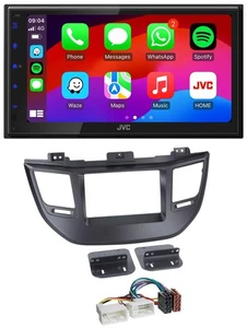 JVC Bluetooth 2DIN MP3 DAB USB Autoradio für Hyundai Tucson ab 15 schwarz - Bild 1 von 8