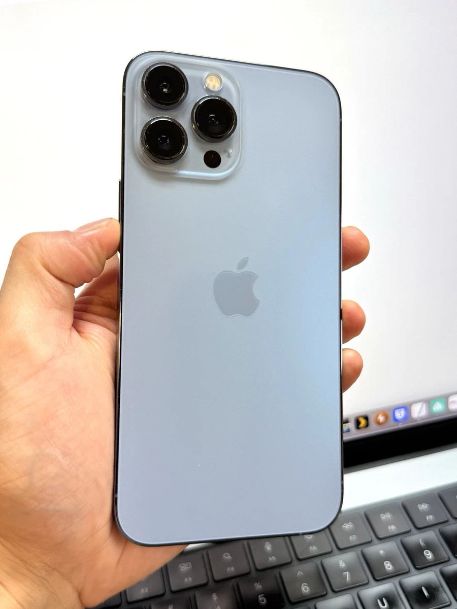 Apple iPhone 13 Pro Max Blue 128 GB Unlocked Cell Phones