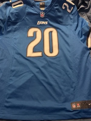 Мужская синяя футболка Nike On Field Barry Sanders Detroit Lions размер XXL NFL - Изображение 1 из 4