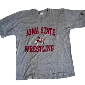 Vintage Iowa State Hawkeyes Wrestling Shirt XL University Iowa RARE 90s - Picture 1 of 9