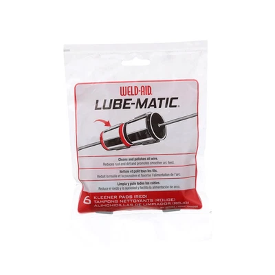Weld-Aid-7061 Lube-Matic Wire Kleener Pad, Red (Pack of 6) - Image 1 of 4