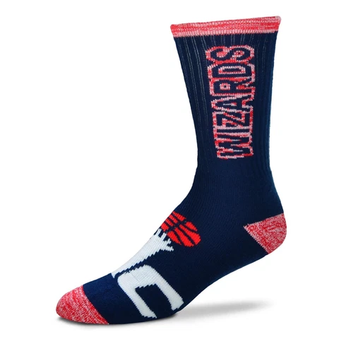 Washington Wizards For Bare Feet NBA Crush Crew Socks Large 10-13 FREE SHIP! Cover