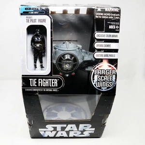 2006 HASBRO STAR WARS EPISODE IV A NEW HOPE TIE FIGHTER VEHICLE BOXED SEALED - Picture 1 of 11