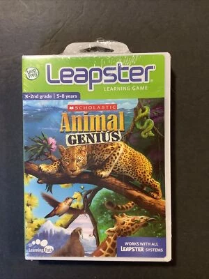 LeapFrog Leapster Animal Genius Scholastic Learning K-2nd gr.  5-8 years NEW BX8 - Image 1 of 2